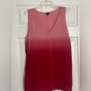 torrid Pink to Burgundy Ombre V-Neck Tank